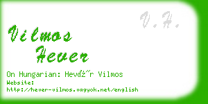 vilmos hever business card